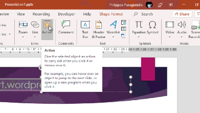 How To Insert Actions in a PowerPoint Presentation
